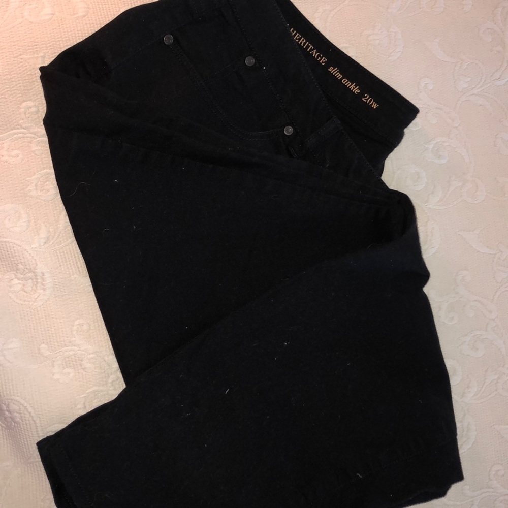 Talbots Heritage Slim Ankle black jeans